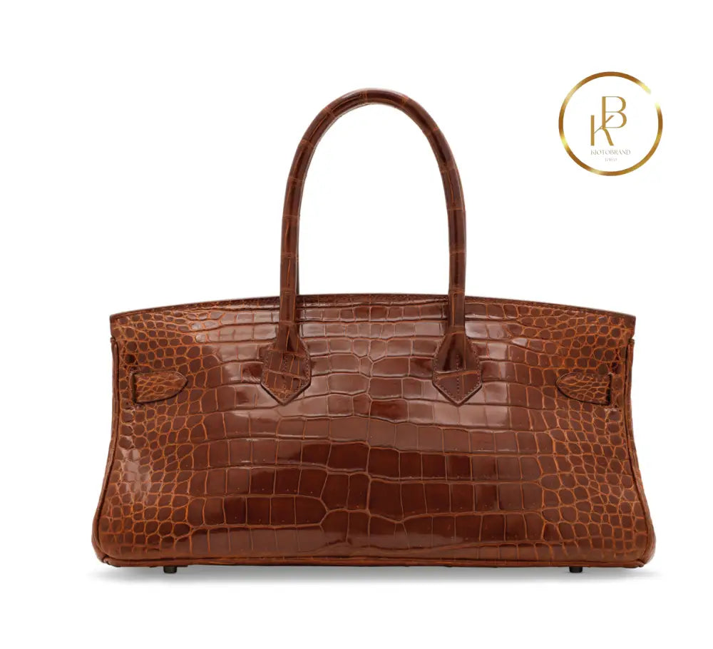 Birkin JPG Shoulder 42 Shiny Miel Porosus Croco handbags