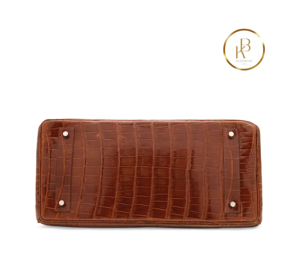 Birkin JPG Shoulder 42 Shiny Miel Porosus Croco handbags