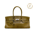 Birkin JPG Shoulder 42 Shiny Vert Anis Porosus Croco handbags