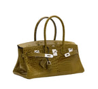 Birkin JPG Shoulder 42 Shiny Vert Anis Porosus Croco handbags