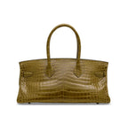 Birkin JPG Shoulder 42 Shiny Vert Anis Porosus Croco handbags