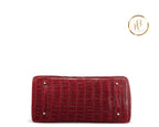 Birkin SAC JPG 42 I Shoulder Mat Rouge H Croco Palladium handbags