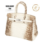 Birkin 30 Himalaya Matte Nile Croc