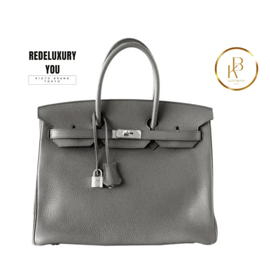 Birkin 35 Gray Etain