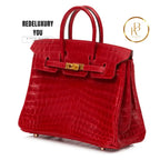 Birkin 25 Red Shiny Lisse