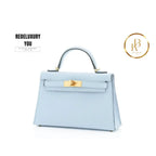 Kelly 20 Mini Blue Brume Vip Gold
