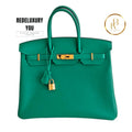 Birkin 25 Vert Vertigo Epsom
