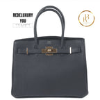 Birkin 30 3 In 1 Black Swift Togo & Toile H