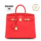 Birkin 25 Capucine Orange Red