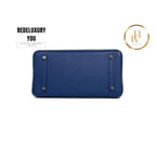 Birkin 30 Blue Electric Gold Hardware