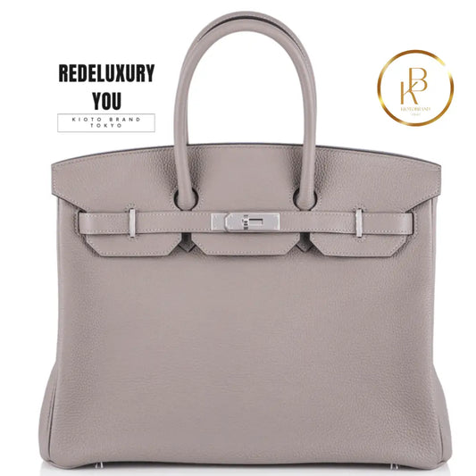 Birkin 35 Gris Asphalt Togo