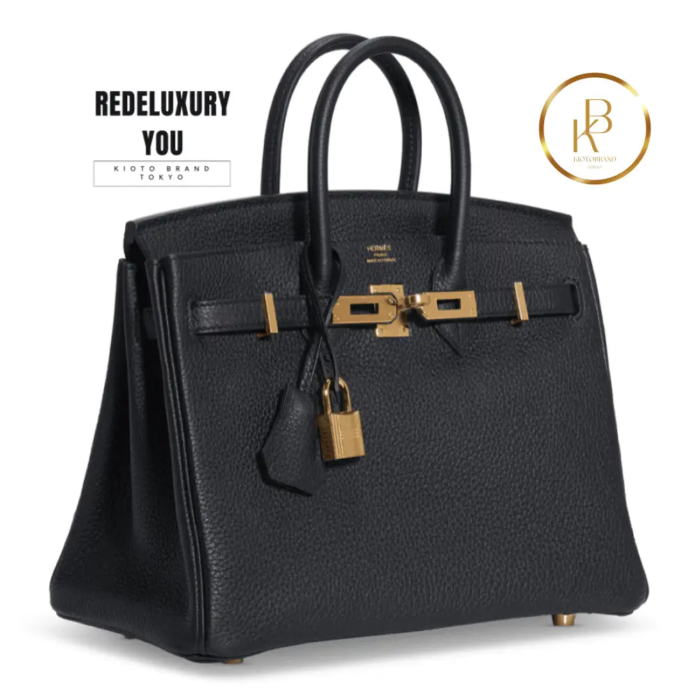 Birkin 25 Black Togo Ghw