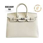 Birkin 25 Sellier Nata White Epsom
