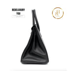 Birkin 30 Black Swift Palladium