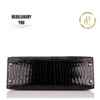 Kelly 32 Sellier Black Shiny Niloticus Crocodile