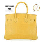 Birkin 30 Mimosa Matte Alligator