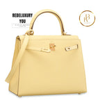 Kelly 25 Jaune Poussin Sellier