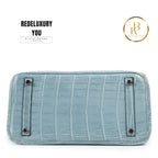 Birkin 30 Bleu Ciel Croco Niloticus