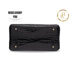 Birkin 30 Black Shiny Niloticus Croc