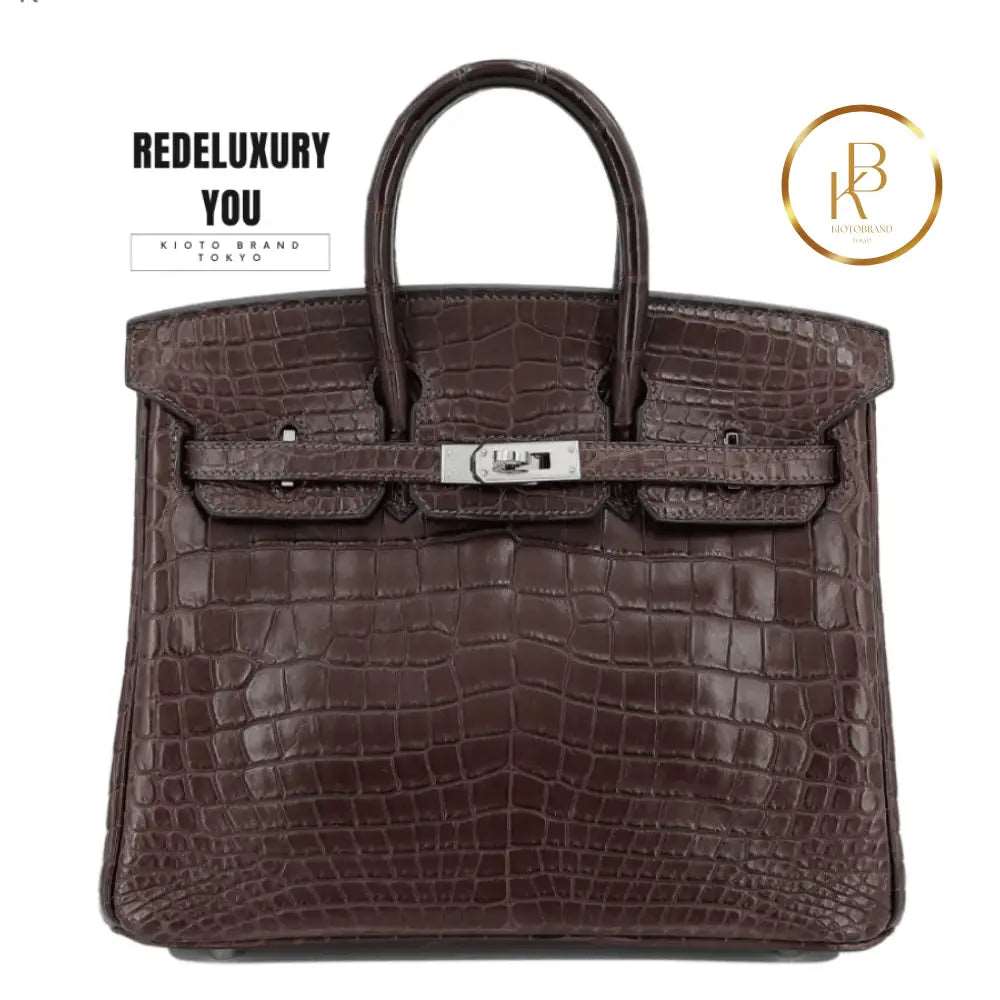 Birkin 25 Ebene Matte Niloticus Crocodile