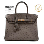 Birkin 30 Etain Ostrich 2022