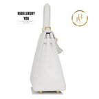 Kelly 25 Sellier White Verso