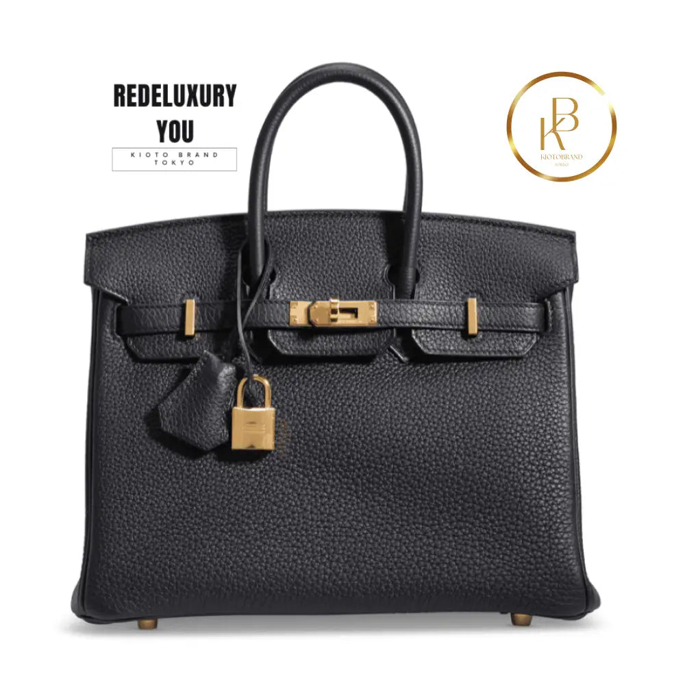 Birkin 25 Black Togo Ghw