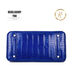 Birkin 30 Bleu Electrique Shiny Porosus Crocodile