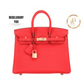 Birkin 25 Capucine Orange Red