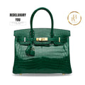Birkin 30 Shiny Vert Emerald Niloticus Croc