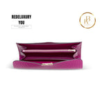 Constance To Go Shiny Rose Pourpre Alligator