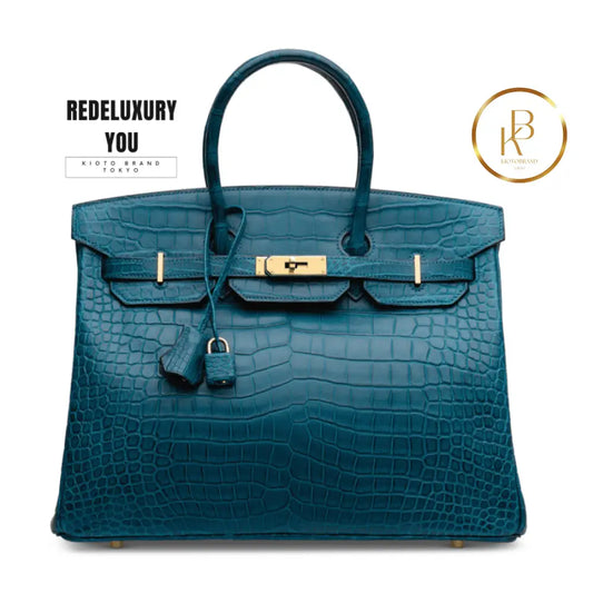 Birkin 35 Matte Colvert Porosus Croc