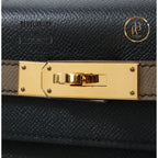 Kelly 28 Sellier Etoupe & Black Epsom