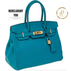 Birkin 30 Blue Epsom