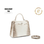 Kelly 25 Matte White Himalaya Niloticus Croc