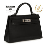 Kelly 20 Mini Sellier Black Chevre Chamkila