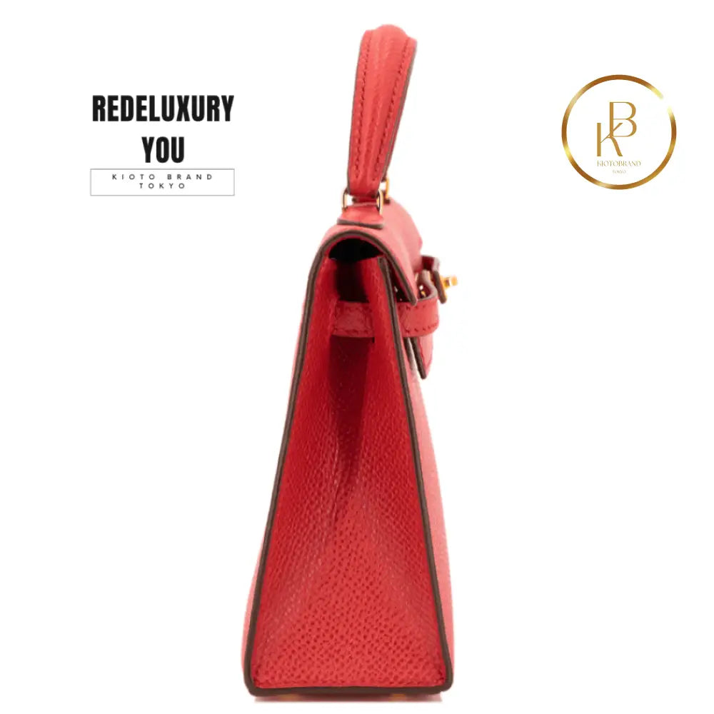 Kelly 15 Micro Sellier Rouge Courchevel