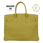 Birkin 35 Chartreuse Togo