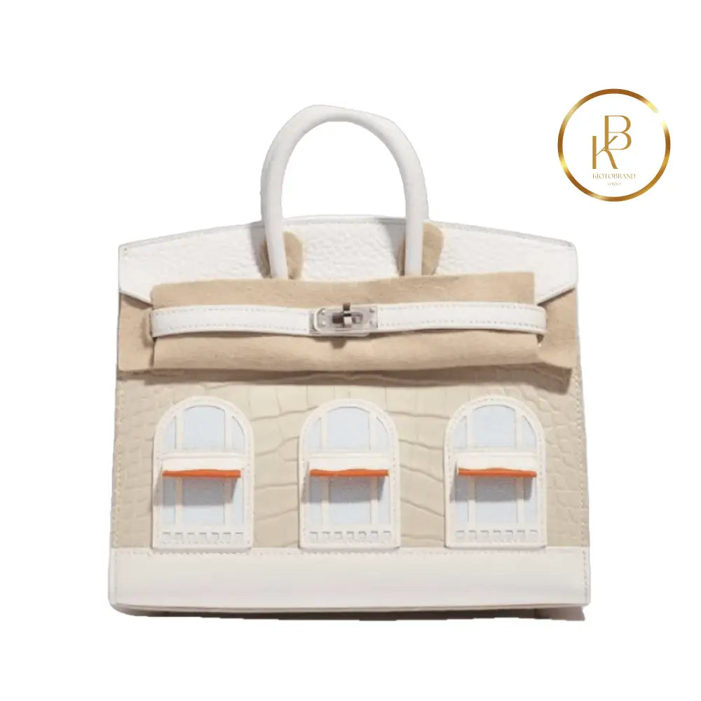 Birkin 20 Faubourg Matte Alligator White