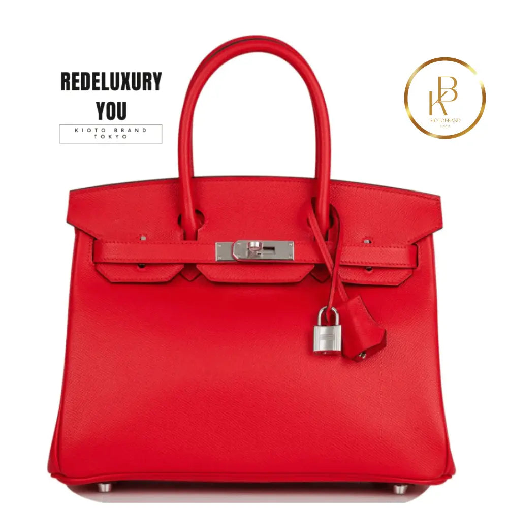 Birkin 30 Rouge De Coeur Epsom