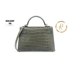Kelly 20 Mini Pigeon Grey Crocodile
