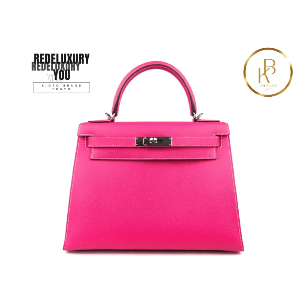 Kelly 28 Sellier Rose Tyrien Pink