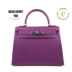 Kelly 28 Sellier Anemone Purple Epsom