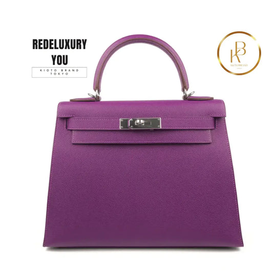 Kelly 28 Sellier Anemone Purple Epsom