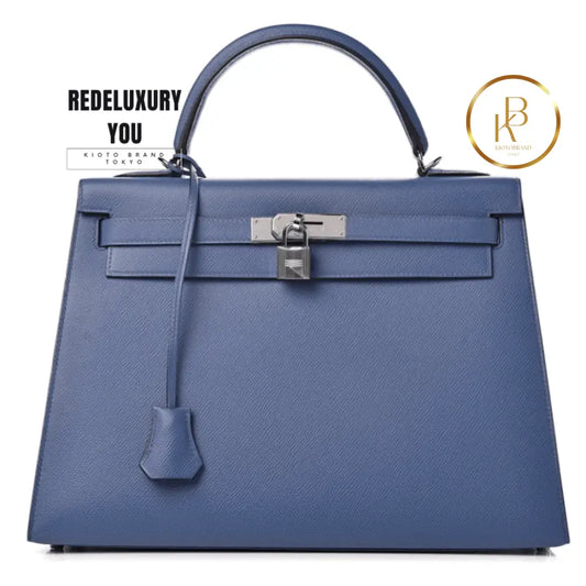 Kelly 32 Bleu Brighton Epsom Leather