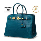 Birkin 35 Matte Colvert Porosus Croc