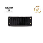 Kelly 25 Shiny Black Alligator Ghw
