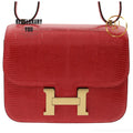 Lizard Constance Iii Mini 18 Rouge Exotique