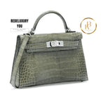 Kelly 20 Mini Pigeon Grey Crocodile