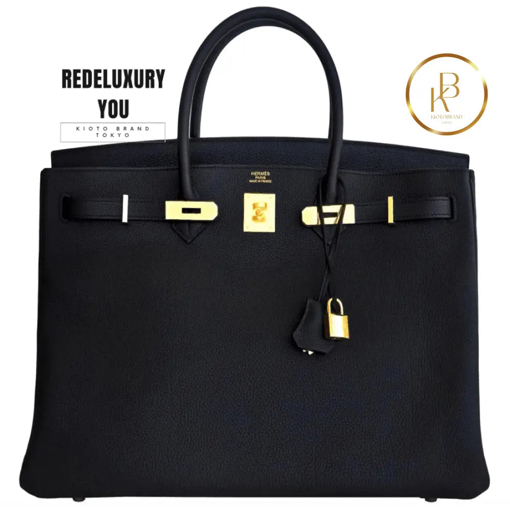 Birkin 40 Black Togo Gold